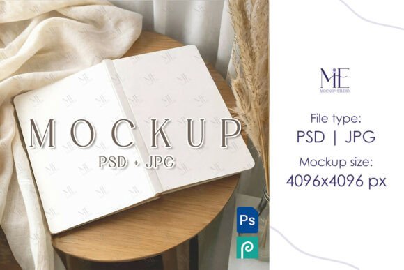 Download Open Journal Mockup PSD Front and Back - Pen Collection